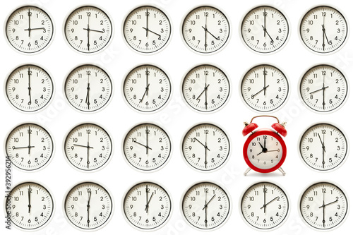 Obraz na płótnie clock collection w salonie