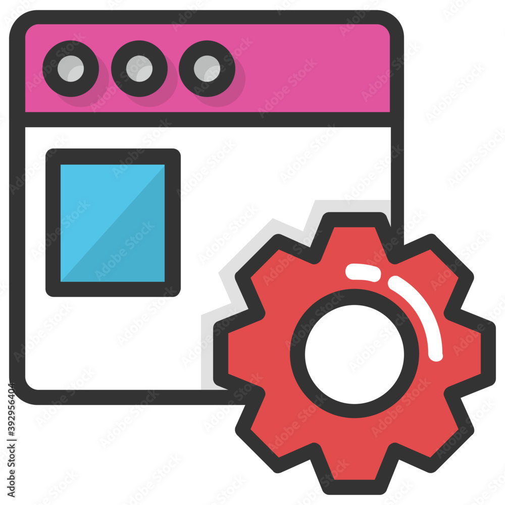 Web development or seo customization flat vector icon
Web development or seo customization flat vector icon