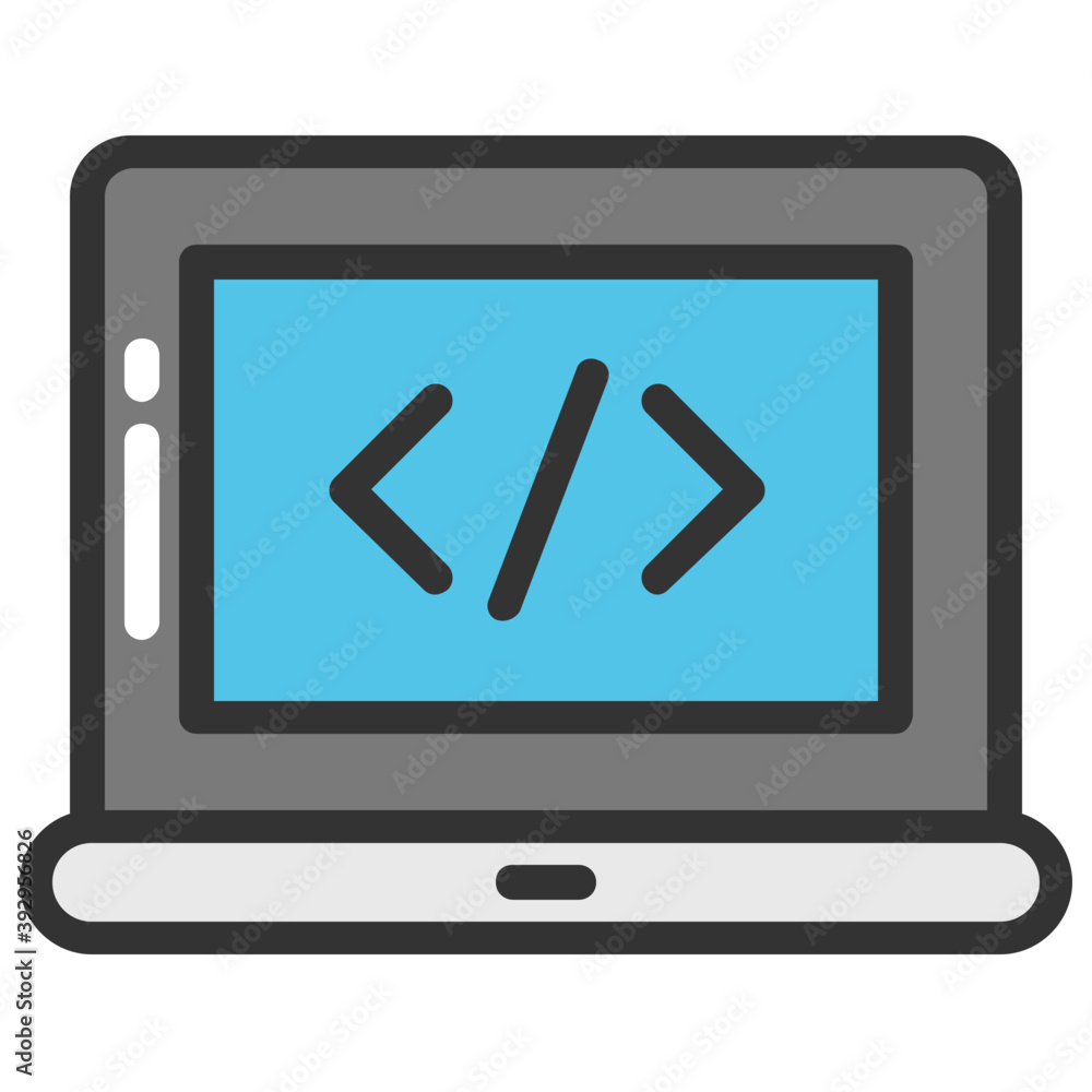 Programme coding or web development flat vector icon
Programme coding or web development flat vector icon