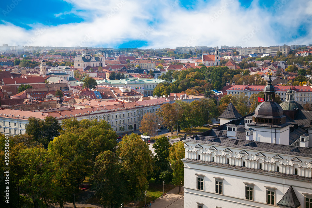 Beautiful view of the Old town in Vilnius Beautiful view of the Old town in Vilnius