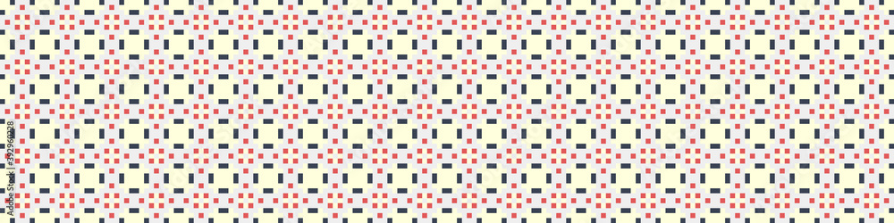 Fototapeta premium Abstract Cross Pattern Dots Logo generative computational art illustration