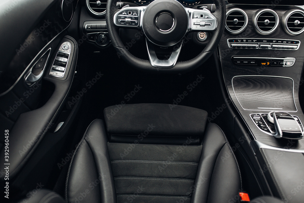 Car leather seats, view from the top Car leather seats, view from the top