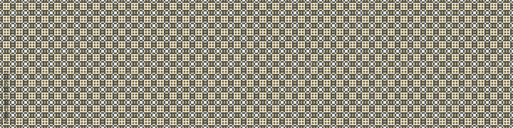 Fototapeta premium Abstract Cross Pattern Dots Logo generative computational art illustration