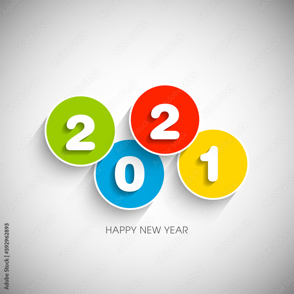 Happy new year 2021 Text Design vector. Happy new year 2021 Text Design vector.