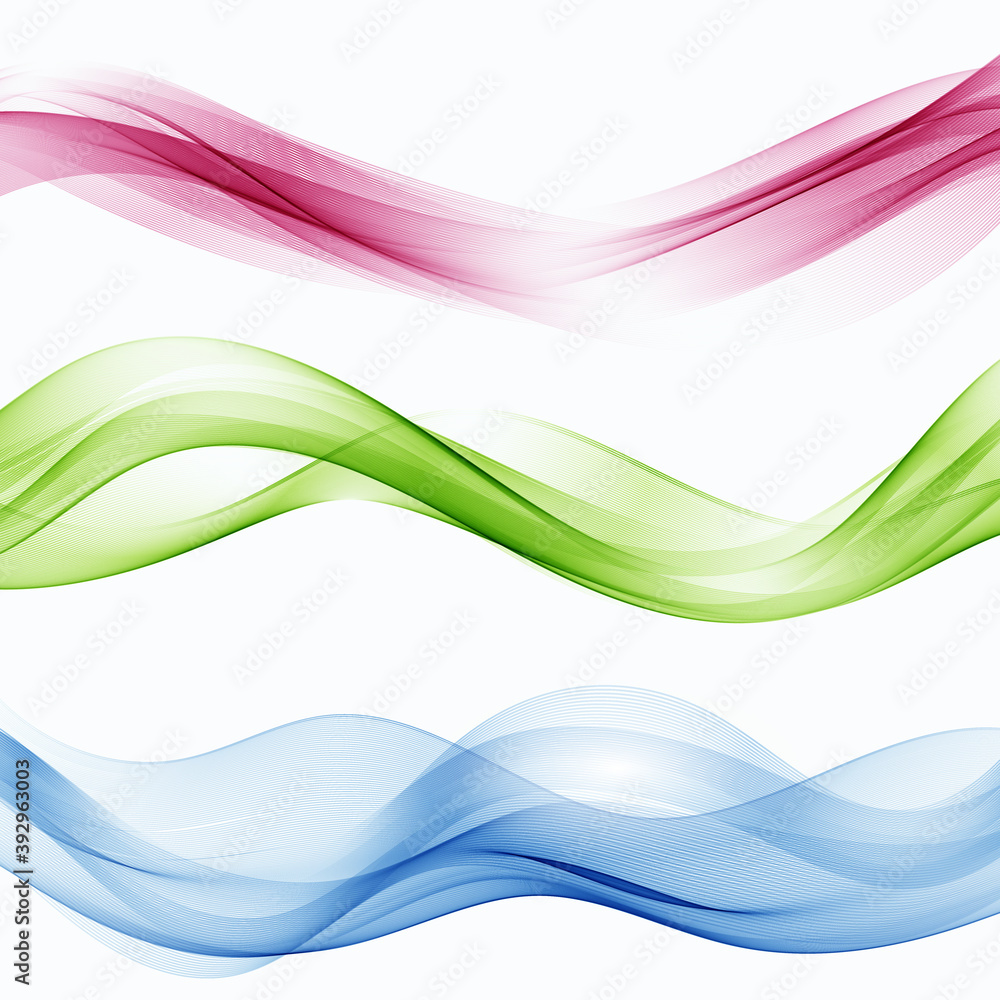 Set of blend abstract wave Wave flow element Set of blend abstract wave Wave flow element