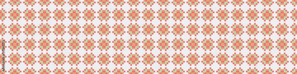 Abstract Cross Pattern Dots Logo generative computational art illustration