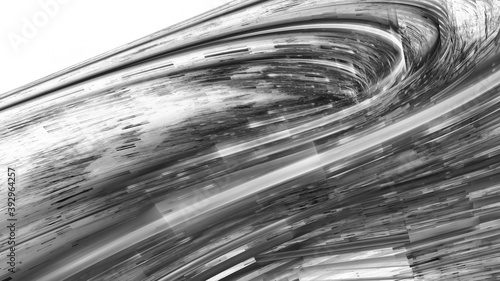 Wallpaper Mural Monochrome abstract fractal illustration for creative design. Torontodigital.ca