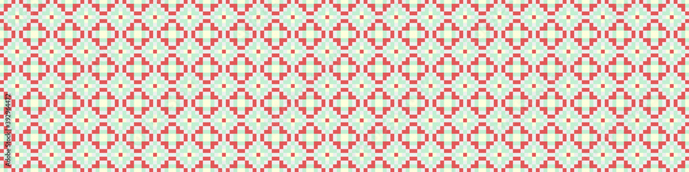 Fototapeta premium Abstract Cross Pattern Dots Logo generative computational art illustration