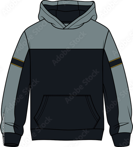 kids flat sketch sweatshirt design.