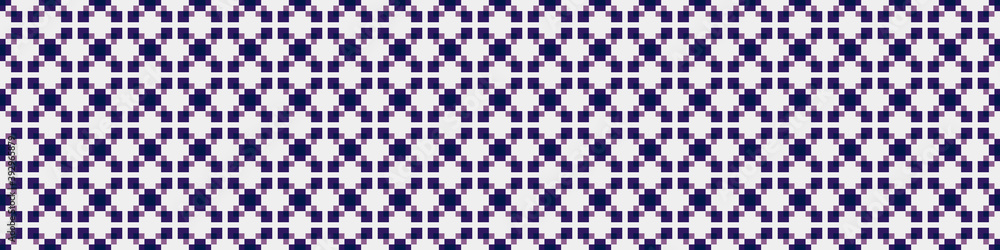 Fototapeta premium Abstract Cross Pattern Dots Logo generative computational art illustration