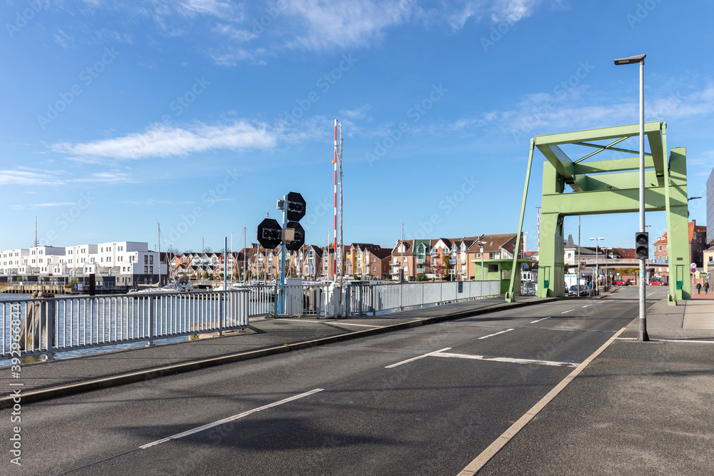 bascule bridge in Cuxhaven, Germany