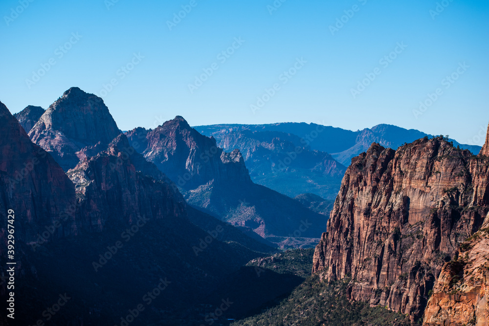 Canyon View from Zion National Park Angels Landing