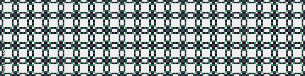 Fototapeta premium Abstract Cross Pattern Dots Logo generative computational art illustration