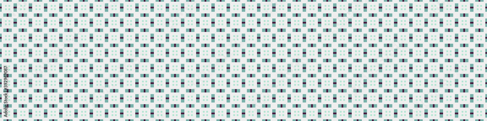 Fototapeta premium Abstract Cross Pattern Dots Logo generative computational art illustration