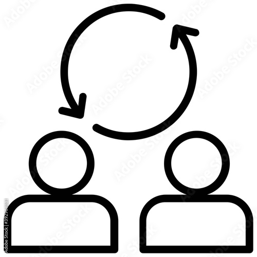 
A hierarchical structure of a company
