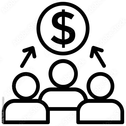 
A hierarchical structure of a company
