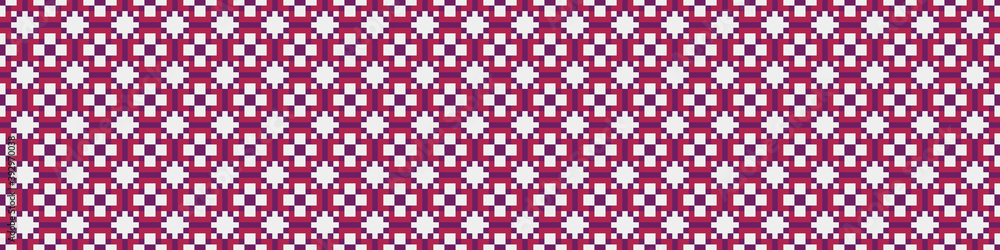 Fototapeta premium Abstract Cross Pattern Dots Logo generative computational art illustration