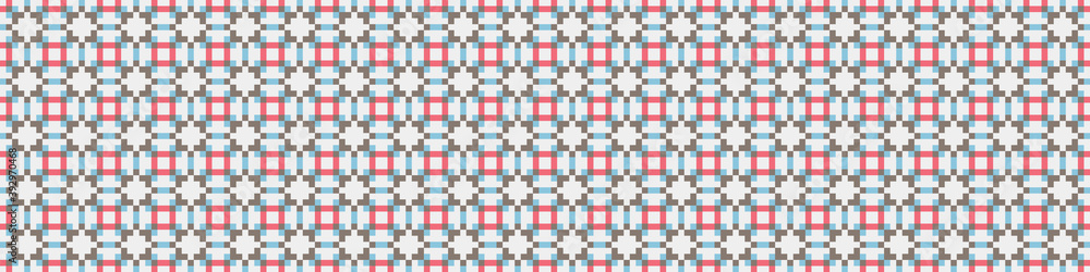 Fototapeta premium Abstract Cross Pattern Dots Logo generative computational art illustration