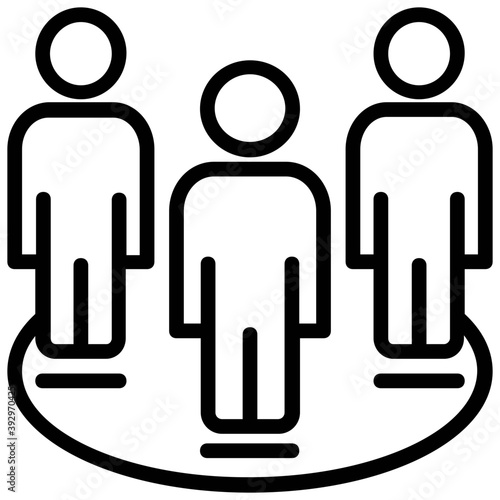 
A hierarchical structure of a company
