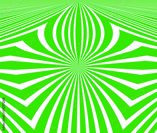 Green abstract background with stripes