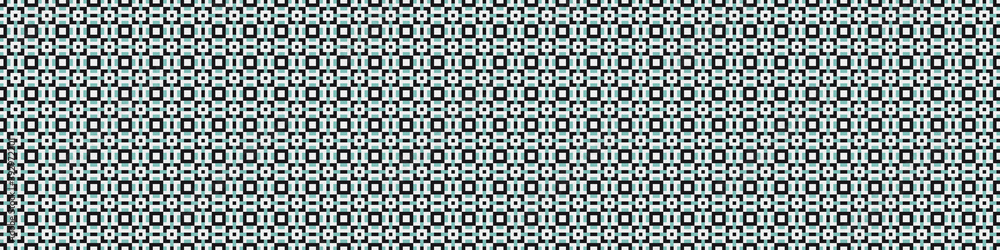 Fototapeta premium Abstract Cross Pattern Dots Logo generative computational art illustration