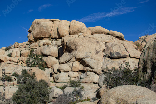 Rock formations in Joshua Tree