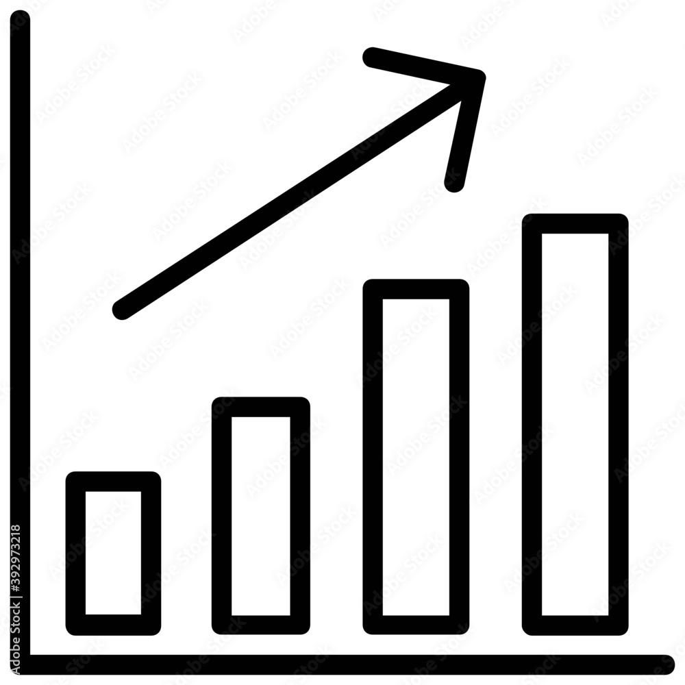 Bar chart and line graph analysis, graph report line icon
Bar chart and line graph analysis, graph report line icon 