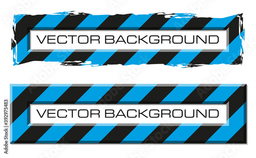 Colloquial cloud on a rectangular background. Square banner. Three speech bubbles. Volumetric die for labels. Abstract vector banner. Design shape. Rectangle form. Volume lettering dies.