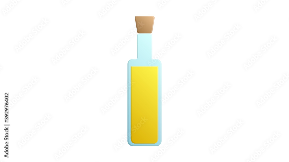 Oil bottle isolated on a over white background.EPS-10 Oil bottle isolated on a over white background.EPS-10