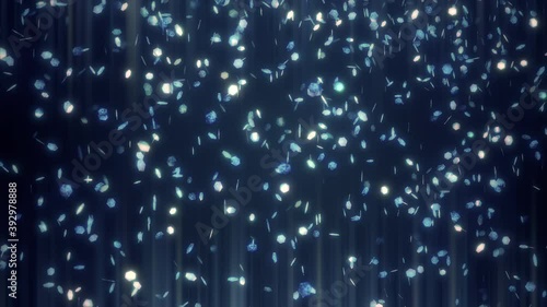 Abstract glitter  falling loop background
