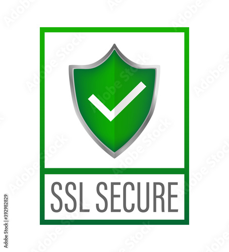 Ssl secure on white background. Protection icon vector. Information icon vector. Data protection.