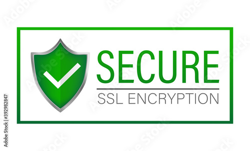 Ssl secure on white background. Protection icon vector. Information icon vector. Data protection.
