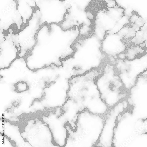 Marble background with silver texture. Seamless pattern. Beautiful abstract marble pattern with high resolution. Glitter marbling for design. Elegant marble silver texture. Endless marbling backdrop