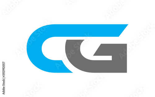 Illustration vector graphic of the letters C and G for the logo design