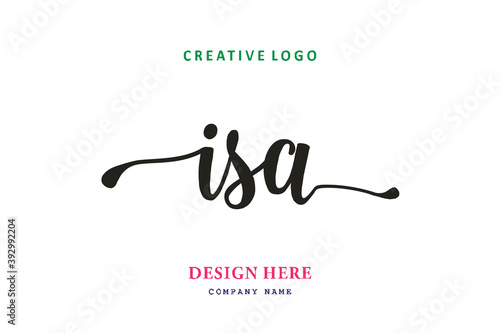ISA lettering logo is simple, easy to understand and authoritative