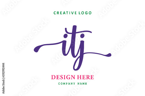 ITJ lettering logo is simple, easy to understand and authoritative