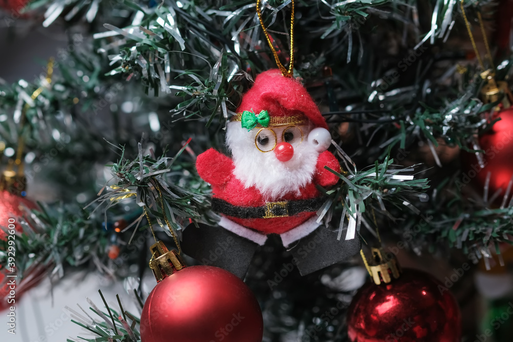 santa claus on christmas tree santa claus on christmas tree