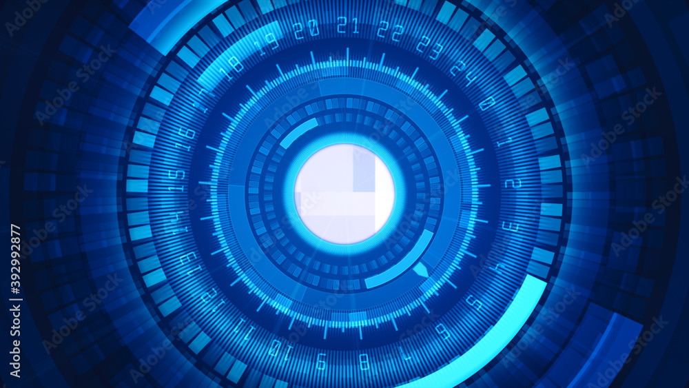 Futuristic user interface HUD, Detailed digital abstract background, Cyber technology display holographic concept Futuristic user interface HUD, Detailed digital abstract background, Cyber technology display holographic concept