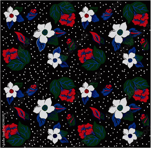 seamless pattern with flowers