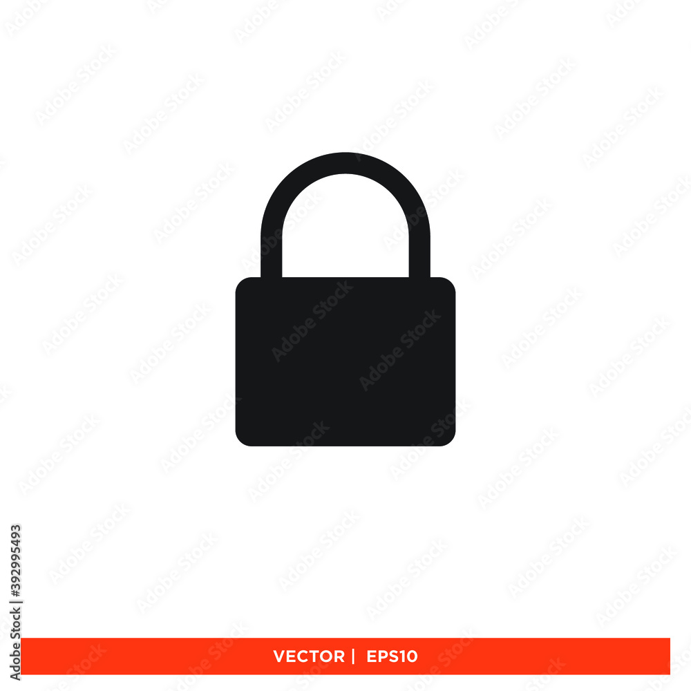 Icon vector graphic of padlock, lock, good for template web app etc Icon vector graphic of padlock, lock, good for template web app etc