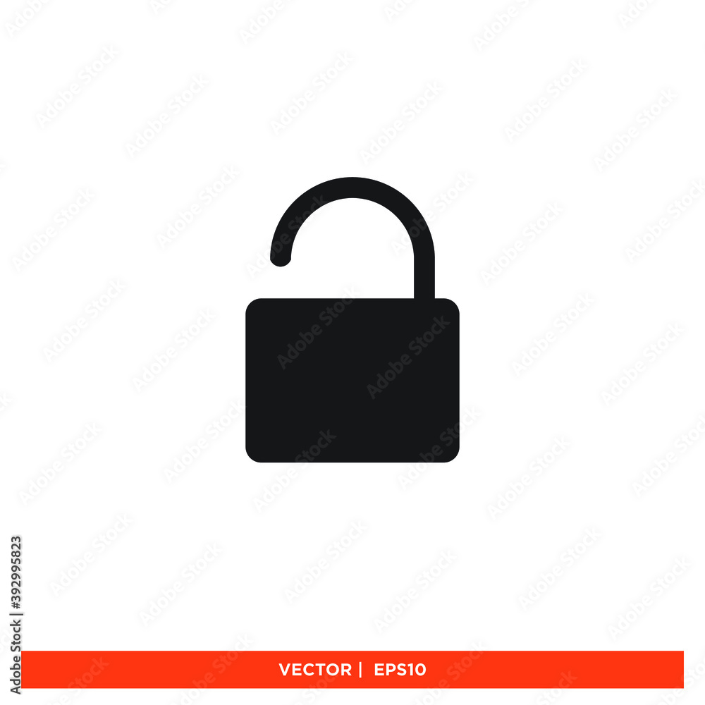 Icon vector graphic of padlock, lock, good for template web app etc Icon vector graphic of padlock, lock, good for template web app etc