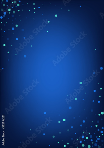 Turquoise Confetti Celebrate Blue Vector 