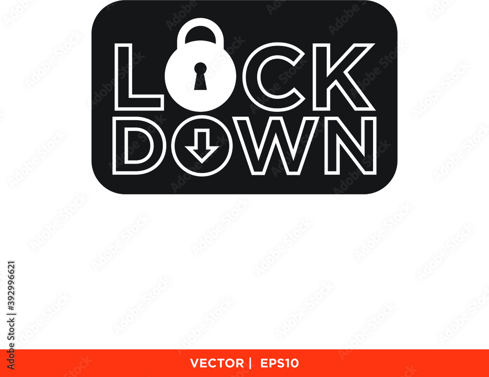 Icon vector graphic of lockdown, city, area, good for template Icon vector graphic of lockdown, city, area, good for template