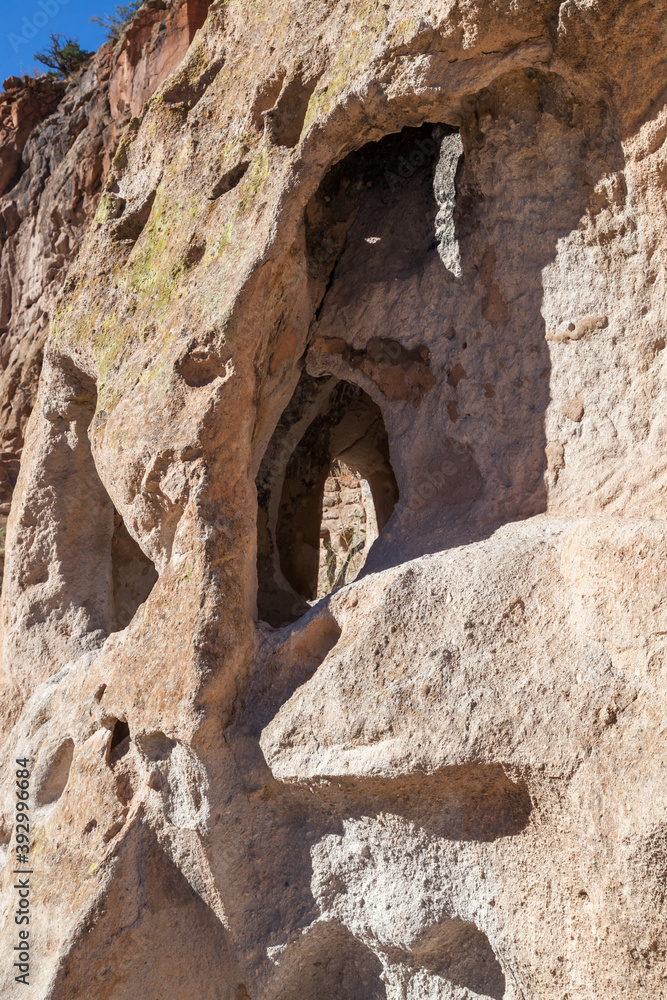 Carved Cave Dwellings at Bandelier National Monument