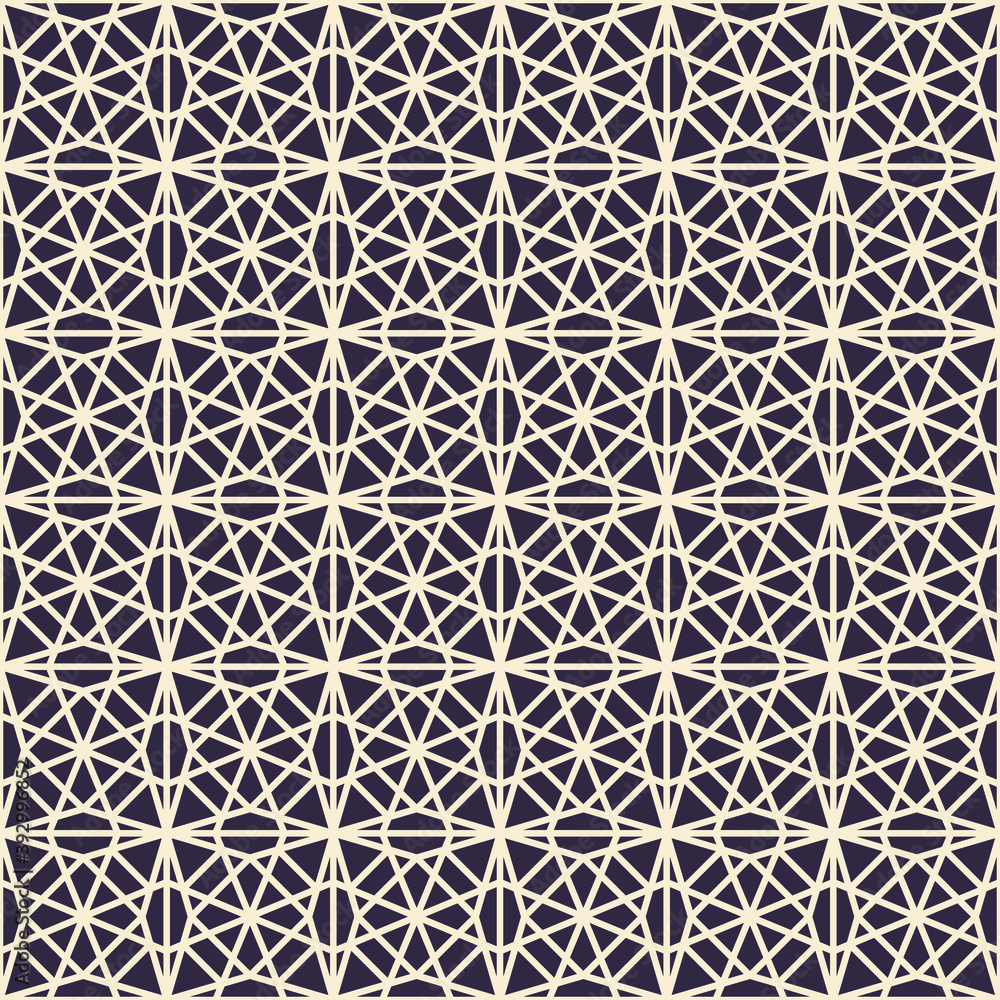 Fototapeta premium Geometric Art deco seamless pattern background.