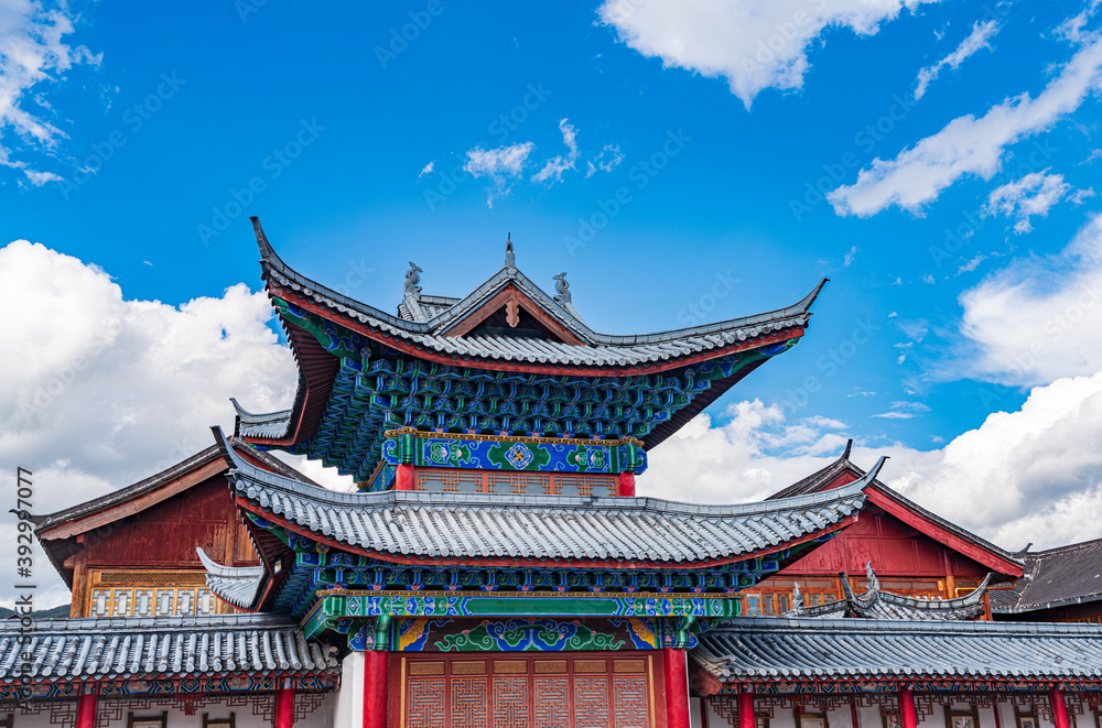 Mufu under the sun in Dayan Ancient Town, Lijiang, Yunnan, China Mufu under the sun in Dayan Ancient Town, Lijiang, Yunnan, China
