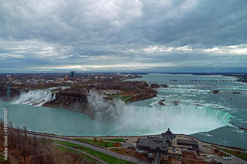Niagara Falls Aerial View, Canadian Falls, Canada 