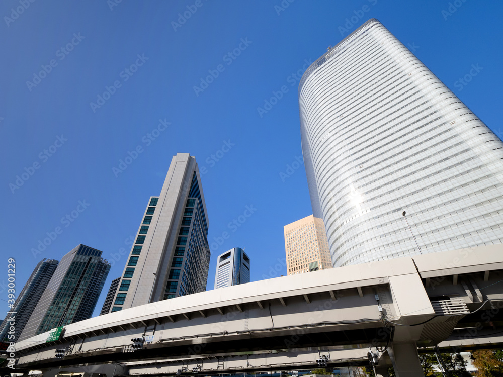 東京都　汐留の高層ビル街