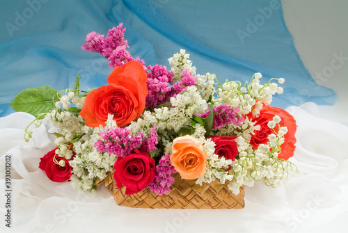 Composityon With Flowers