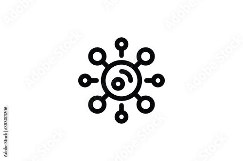 Hygiene Outline Icon - Virus